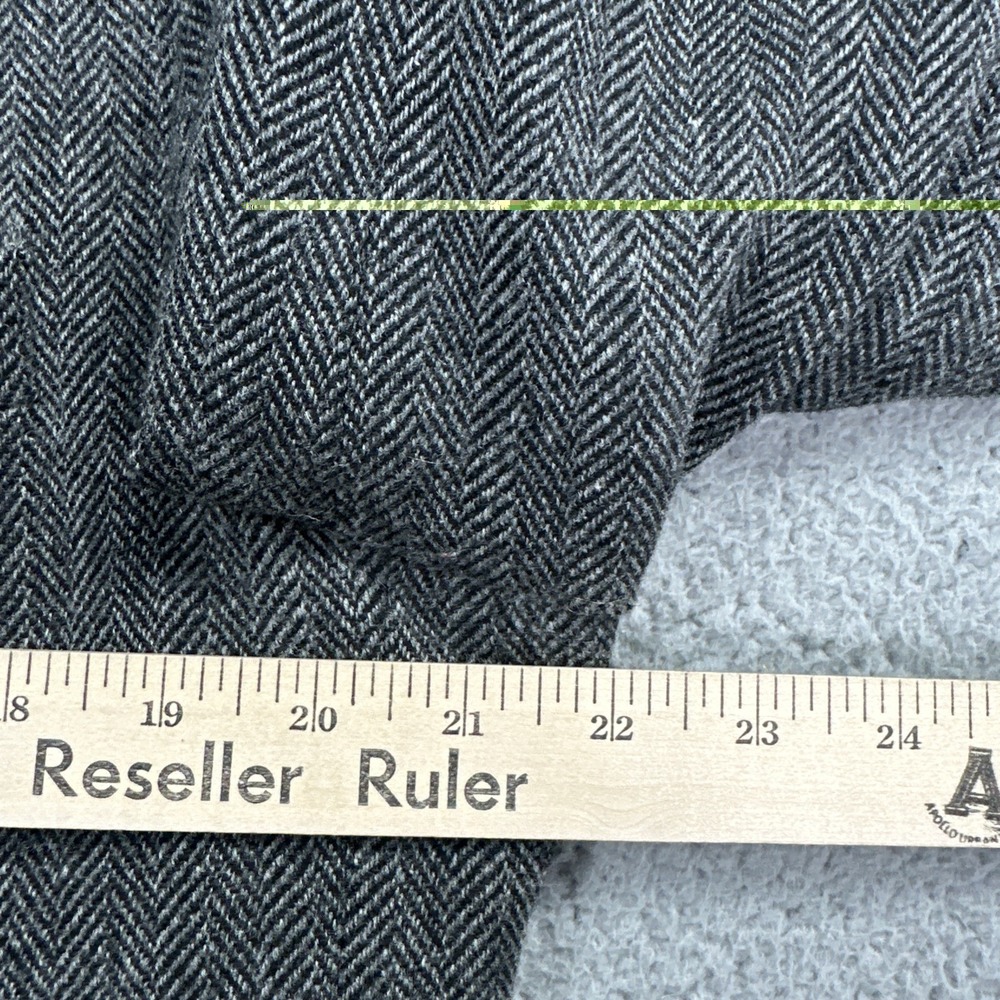 Brooks Brothers 346 Blazer Men 44R Grey Herringbone Tweed Wool Sport Coat - Picture 10 of 16